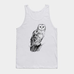 Barn Owl Art Tank Top